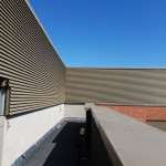 Custom-built architectural louvres designed by W J Hogg Northern Ireland